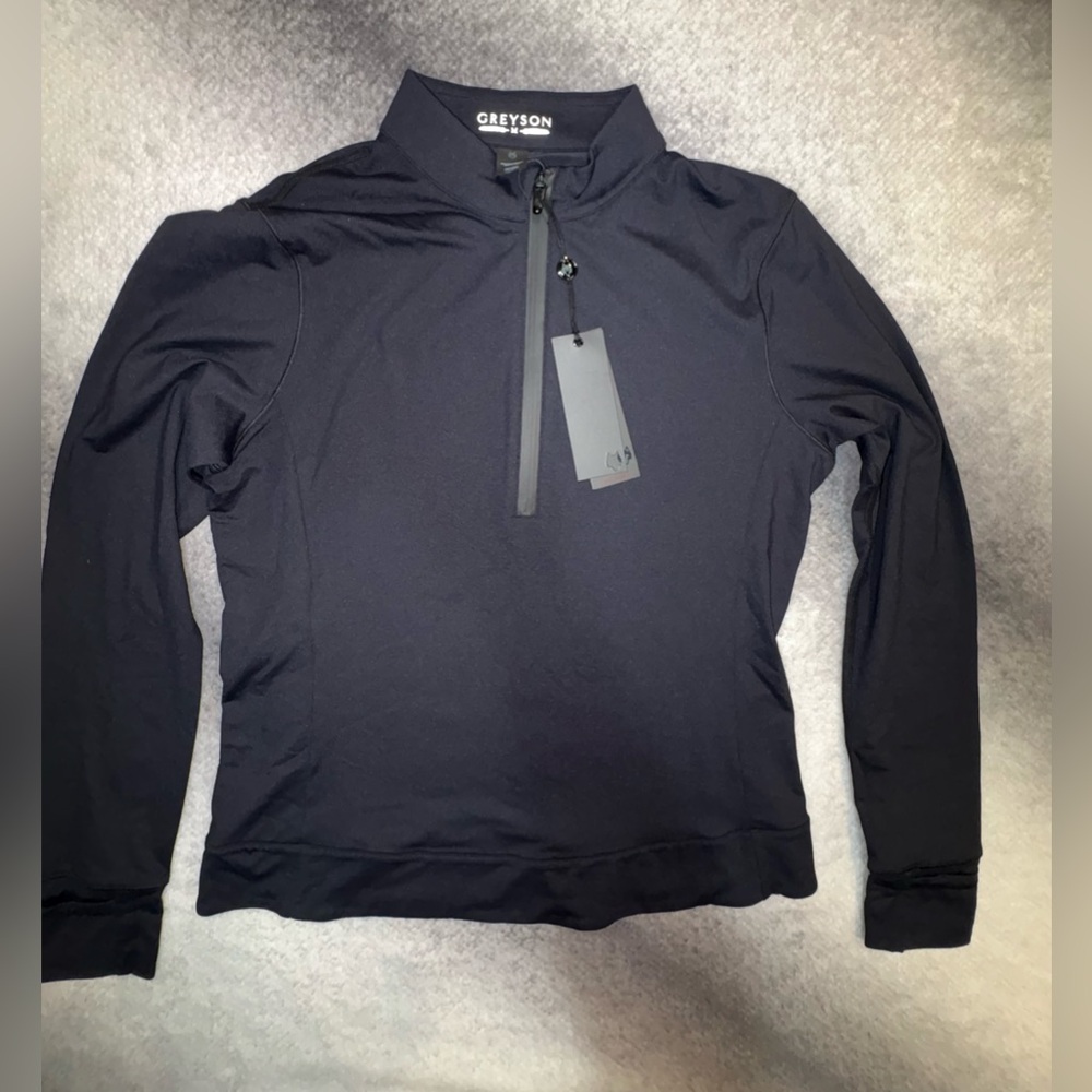 NWT Greyson Women’s Black Halley II Quarter-Zip Athletic Medium M - Picture 3 of 5